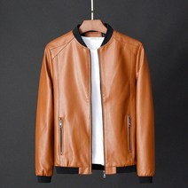 명품 탑건 항공점퍼 갈색 가죽자켓 leather jacket bomber 오토바이 자켓 남자 바이커 pu 야구 자켓 플러스 사이즈 7xl 2020 fashion causal