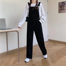 봄 바지 청바지 여자 남자 여성 남성 인터넷 연예인 나이 감소 블랙 데님 서스펜더 바지 여성용 한국 스타, 02 3XL