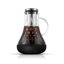 JoyJolt 스타워즈 콜드 브루 커피 메이커. 48온스/1.5L 콜드 커피 브루어 및 인퓨저 필터 유리 아이스 커피 메이커 아이스 티 메이커 콜드 브루 피처 스타워즈 선물 및 스, Star Wars