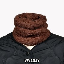 GJW542ADE 극세사 넥 VIVADAY-SC173 워머 후드 겨울 머플러 스카프 숄 블랙 외 6가지옵션