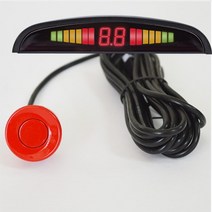car parktronic led 주차 센서 키트 백라이트 디스플레이스위치 포함 역방향 백업 레이더 모니터 감지기 시스템4개 센서 포함, 그물, 협력사