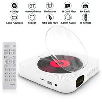 벽걸이 CD 플레이어 휴대용 cd 블루투스 스피커 스테레오 cd led 스크린 벽 cd, 나는 플러그