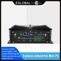 미니PC 팬리스 Eglobal-산업용 미니 PC 인텔 코어 i5 8250U i7 7500U 데스크탑 컴퓨터 노트북 리눅스 우분투 2 x COM 8 USB * LAN HDMI VGA, [01] No Ram No HD No WiFi, [01] i5 8250U 8350U DDR4