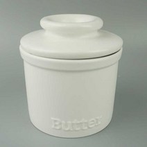버터벨 상온 버터키퍼 보존 보관통 용기 화이트 블랙, 1개