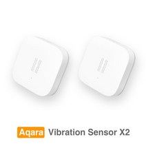 Aqara 도어 창문 온도 및 습도 진동 움직임 인체 모션 센서 샤오미 홈키트용 지그비 스마트 홈 키트, 2Pc Vibration Sensor