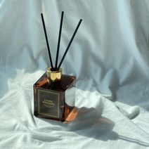 보나보노 무알콜 다크 브라운 프리미엄 디퓨저 180ml _거실방향제/화장실방향제/셀프인테리어, 리본플라워, 코튼블루
