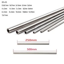 잔디깎기 1 10pcs 250mm500mm 304 원활한 Stainlessy 철강 모세관, 3x1mm  3pcs+500mm