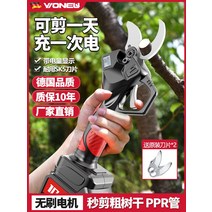 전동 가지치기 충전식 전정가위 가지치기 나무 무선, [05] 독일 브러시리스 4.0cm 주력 모델 3998, 1개