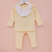 이랜드 [아가방]아가방 덕천뉴코아봄신상골지 곰턱받이=베어땡오픈내의(턱받이) 01P117608