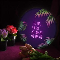 꾸밈데코_LED사인물25R네온글씨(nb794)_LED홍보LED조명LED디자인액자LED벽걸이무드등조명등, 타입2 예쁜척