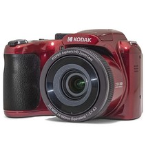 A.MINE KODAK PIXPRO AZ255-RD 16MP 디지털 카메라 25X 광학 줌 24mm 광각 렌즈 이미지 안정화 1080P 풀 HD 비디오 3인치 LCD 블로깅 (레드, Red