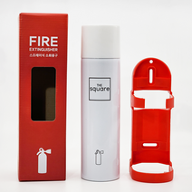 차량용소화기 주방용 캠핑용 자동차 스프레이식 초간단 소화기 350ml, 더스퀘어 350ml 레드