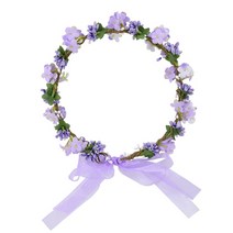 여자 꽃 머리띠 신부 크라운 헤어 밴드 액세서리 웨딩 파티 봄 새로운 화환 헤드 피스 모자를 쓰고 있죠, 08 D02