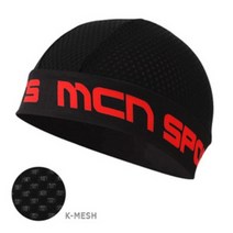 MCN 스컬캡 SKULL CAP K-MESH, 블랙   레드