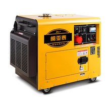 디젤 발전기 220V380V 5.5KW 디젤 발전기 16L 이중 전압 및 저소음 공기 회로 차단기 보호 포함, 한개옵션0