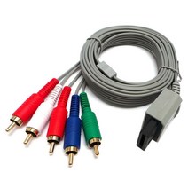 1.8m 구성 요소 1080P HDTV AV 5RCA 어댑터 케이블 Nintendo Wii 콘솔 RCA 오디오 비디오 케이블 코드 플러그 닌텐도 Wii U Wii, default