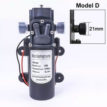 수압펌프 전기양수기 소형 농업용 오수펌프 60W 116Psi 5L / Min 물 고압 다이어프램 펌프 자체 프라이밍, [03] Reflux mp, [02] 24V 60W