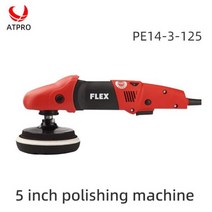 차량 광택기 호환 폴리싱 차량용 자동차 미니 FLEX 왁싱 및 연마 기계식 모터 그라인더 자동 페인트 목재 스크래치 125mm 1400W 5 인치, 1 set_220 볼트 230 볼트