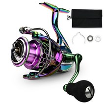 18 stella39동일 sg1000-6000 합금 금속 바디 스피닝 낚시 릴 25kg 최대 탄소 와셔 드래그 9+1bb 바닷물 낚시 도구, 여러 가지 빛깔의 별, 10, 5000 시리즈