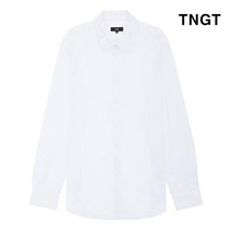 TNGT [20SS TNGT 남성]화이트 실크터치 레귤러칼라 드레스 셔츠_TGSH0E451WT