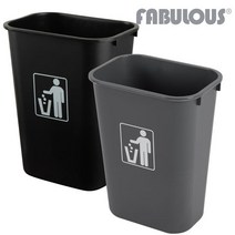 FABULOUS 오피스 쓰레기통 45리터, 색상:오피스 45리터 그레이, 단품