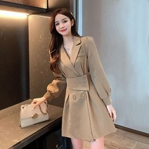 여성 트렌치 원피스 춘추철 날씬해 보이는 패션 기질