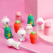 캐릭터 미니 연필깎이 새학기 학용품 K60 선물 신학기, 캐릭터미니연필깎기/1.하얀냥이발