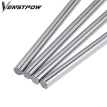 2pcs 6mm 8mm 10mm 12mm 16mm 8 400mm 선형 샤프트 3d 프린터 부품 8mm 400mm 실린더 크롬 도금 라이너 막대 축