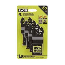 Ryobi 4피스 목재 및 금속 진동 멀티 도구 블레이드 세트