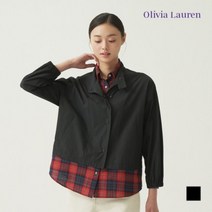 [올리비아로렌] 레이어드 체크 배색 점퍼 VVCCLXF7371 NC 창원