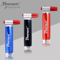 Deemount 품질의 자전거 CO2 카트리지 공기 펌프 미니 휴대용 볼 사이클링 산악 자전거 타이어 펌프 팽창기 듀얼 헤드, 푸른, 중국