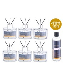 레이나퍼퓸 공병6개+리필150mlx10+스틱10세트+선물박스, 호박병6개_망고10개