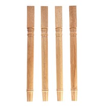 Tonchean 71.1cm(28인치) 가구 다리 4팩 회전 농가 테이블 다리 세트 DIY 나무 다리 원형 농장 다리 교체 커피 테이블 벤치 다이닝 다리 광택 코팅