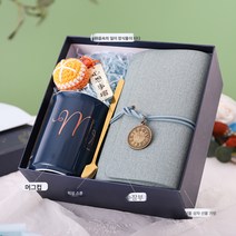 직원생일선물 실용가습기 크리스마스선물 남자친구 텀블러 동반선물세트 새해, 블루 선물세트-9, 하나