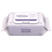 베베숲 프리미어 소프트 엠보싱 캡형70매 물티슈