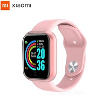 스마트추적기 강아지 고양이 추적기 d20 pro smart watch y68 블루투스, 분홍색, 원래 상자와 함께