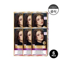 [로레알파리] NEW엑셀랑스 듀오크림 염모제 6개세트, 색상:6NB (5호 자연갈색)