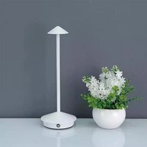테이블조명 터치 LED 충전식 테이블 램프 창조적인 레스토랑 호텔 바 커피 피나 프로 Lampada Da Tavolo 장식 라, 01 WHITE_01 웜 화이트