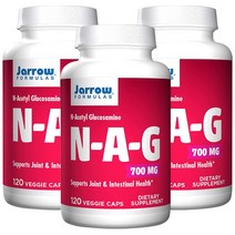자로우 포뮬러스 N-A-G N 아세틸 글루코사민 700MG Veggie Capsules 120정 3개