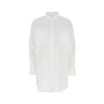 23SS SACAI 화이트 POPLIN 오버사이즈 셔츠 2306504 101