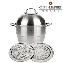 시둥마켓 +[시둥마켓]+_ 스텐용기 실리콘찜기 다용도찜솥 스텐찜용기 대용량찜냄비 스텐들통, 2단 스텐찜기 대형(28cm) 스텐찜기 찜기 찜솥
