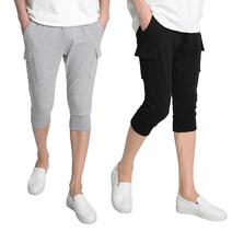 코디제이 남자트레이닝바지 M베이직건빵7부팬츠 7부바지 조거바지 배기바지 남녀공용 바지 바캉스룩 비치웨어