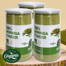 유기농 모링가 분말 모링가잎 가루 파우더 250g, 3통