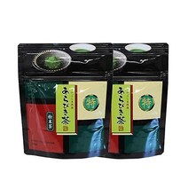일본직배송 와카엔 아라비키차 2봉입 일전팩 포함심증차/가고시마차차 고급 분말 녹차 전차 파우더 로스팅차잎