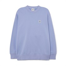 베이직 스몰로고 오버핏 맨투맨 DET L.Purple