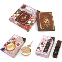 [파다] 3-Piece Set Fairy Tales Cosmetics Alice in Wonderland Western-Style Book Eyeshadow Small Bottle