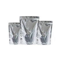 은박 증착 지퍼 스탠드 지퍼백 봉투 100매 3가지 사이즈