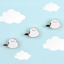 기타 바보사랑[바이토리]오목눈이 골드 핀뱃지 크크크