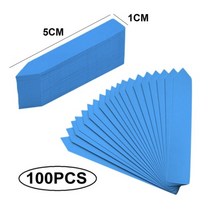 도로명주소판 건물주소 명패 100pcs 식물 태그 정원 식물 레이블 보육 마커 화분 묘목 레이블 트레이 마크 도구 정원 액세서리, 작은 100 개 블루
