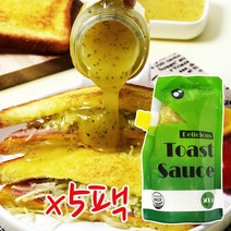 푸름 토스트소스 500gX5팩 길거리 마약 샌드위치 햄버거 소스 식빵 바게트 아이들 만능 간편 간식 야식 잼 시럽 마요네즈 소스, 500g, 04) 푸름 토스트소스 500gX5팩